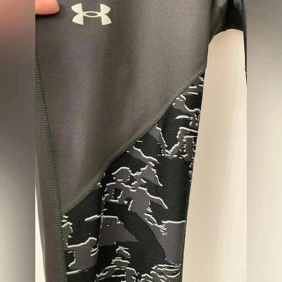 Women’s Under Armour Training HeatGear Compression Leggings Size Medium Black - Picture 4 of 8